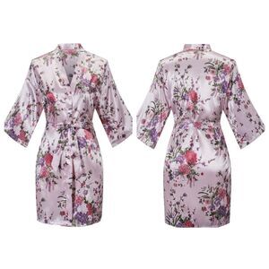 🔹️NWT Pink Cherry Blossom Lightweight Kimono Duster w/Belt Medium